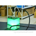 2 hose 500 puffs LED shisha acrylic